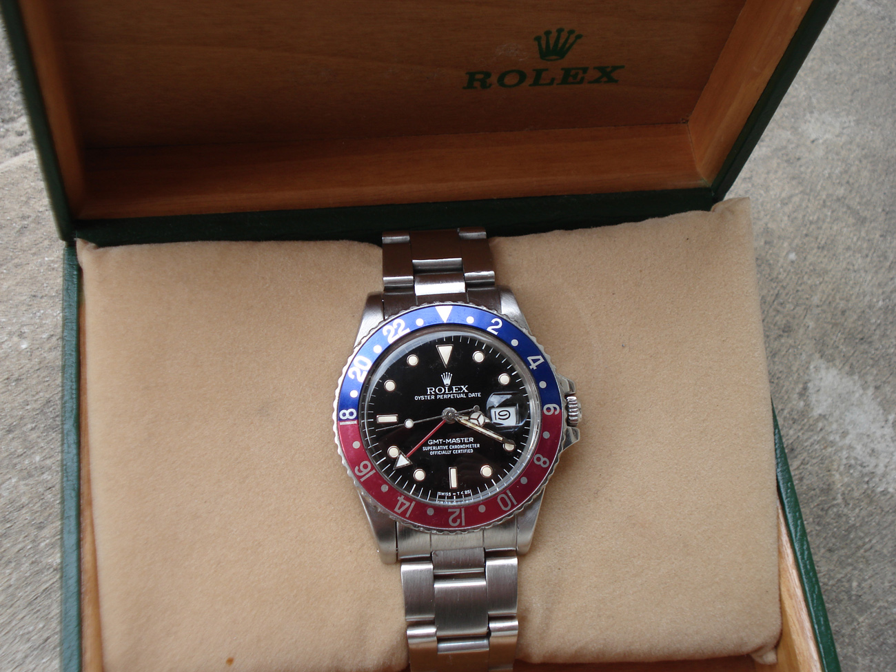 Rolex GMT master 16750 Transition.
