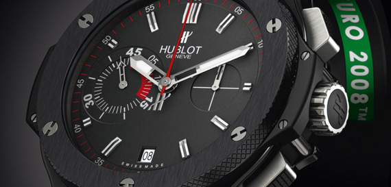 HUBLOT EURO 2008 BIG BANG BLACK CERAMIC