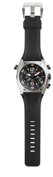 BELL & ROSS INSTRUMENT BR 02 CHRONOGRAPHE - 500 M  Ø 44 mm BELL & ROSS INSTRUMENT BR 02 CHRONOGRAPHE - 500 M  Ø 44 mm