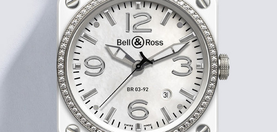 BELL & ROSS INSTRUMENT WHITE CERAMIC BELL & ROSS INSTRUMENT WHITE CERAMIC
