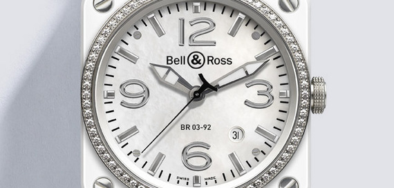 BELL & ROSS INSTRUMENT WHITE CERAMIC