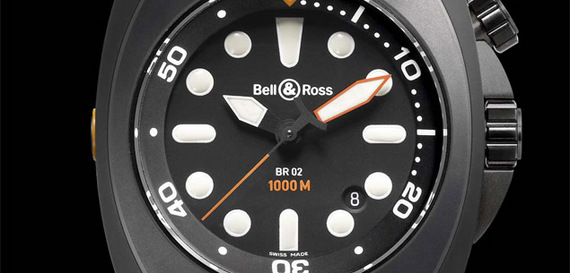 BELL & ROSS INSTRUMENT BR 02 - 1000 M Boîtier 44 mm