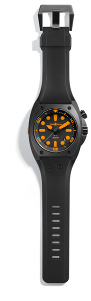 BELL & ROSS INSTRUMENT BR 02 ORANGE - 1 000 M Boîtier 44 mm