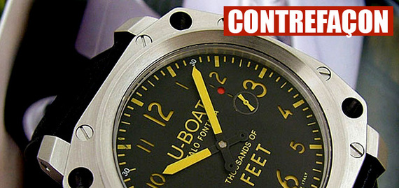 U-BOAT touché par la contrefaçon U-BOAT touché par la contrefaçon