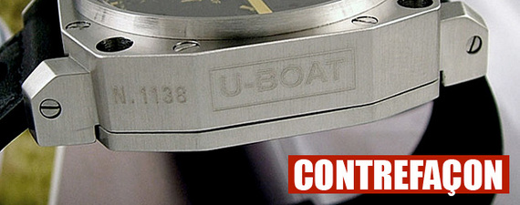 U-BOAT touché par la contrefaçon