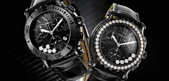 CHOPARD HAPPY SPORT CHRONO MARK II ALL BLACK CHOPARD HAPPY SPORT CHRONO MARK II ALL BLACK