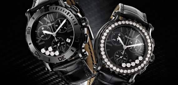 CHOPARD HAPPY SPORT CHRONO MARK II ALL BLACK