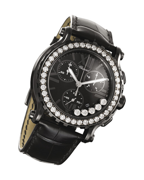 CHOPARD HAPPY SPORT CHRONO MARK II ALL BLACK CHOPARD HAPPY SPORT CHRONO MARK II ALL BLACK
