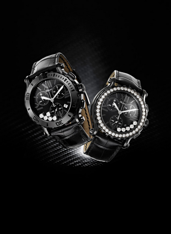 CHOPARD HAPPY SPORT CHRONO MARK II ALL BLACK