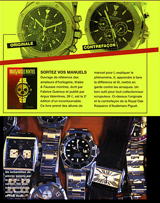 Presse - Fabrice Guéroux - Montres et contrefaçons Presse - Fabrice Guéroux - Montres et contrefaçons