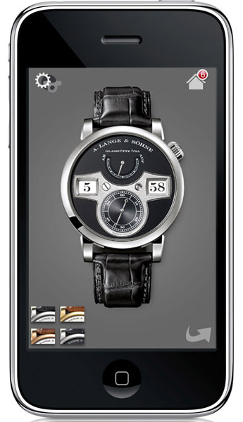 UNE APPLICATION IPHONE POUR LA LANGE ZEITWERK A. LANGE & SOHNE