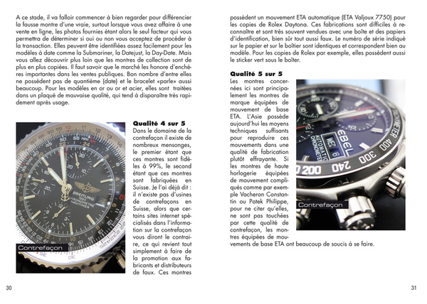 Vraies et fausses montres - Tome 2 en trois langues - sortie Baselworld 2010 chez Watchprint