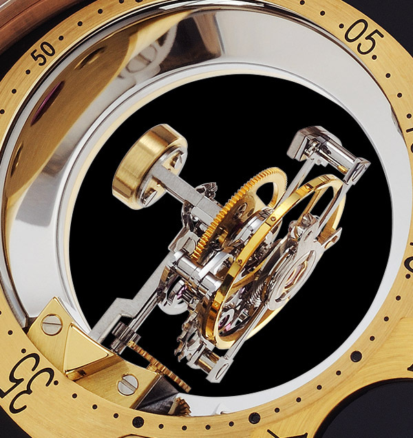 THOMAS PRESCHER TRIPLE AXIS TOURBILLON REGULATOR : LA SEULE ET UNIQUE MONTRE-BRACELET EQUIPEE D'UN TOURBILLON VOLANT TROIS AXES THOMAS PRESCHER TRIPLE AXIS TOURBILLON REGULATOR : LA SEULE ET UNIQUE MONTRE-BRACELET EQUIPEE D'UN TOURBILLON VOLANT TROIS AXES