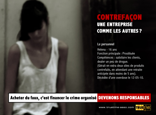 Campagne anti-contrefaçon 2010/2011 - Truetime