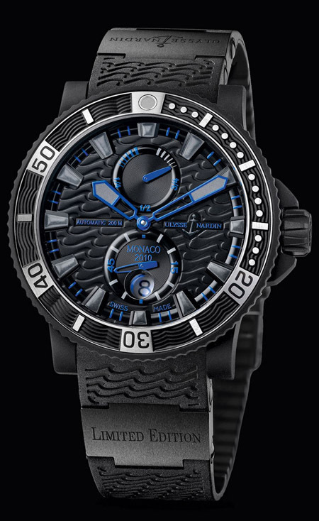 ULYSSE NARDIN DEVOILE LA MONACO DIVER MARINE EN EDITION LIMITEE AU MONACO YACHT SHOW 2010