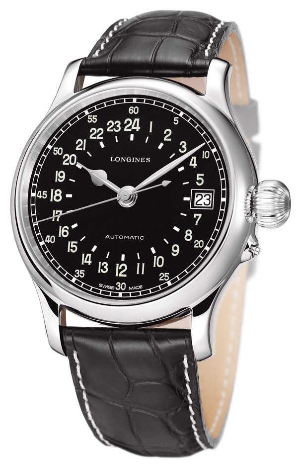 La montre Longines Twenty-Four Hours est équipée du calibre L704.3 à remontage automatique qui permet une révolution de cadran en 24 heures. La montre Longines Twenty-Four Hours est équipée du calibre L704.3 à remontage automatique qui permet une révolution de cadran en 24 heures.