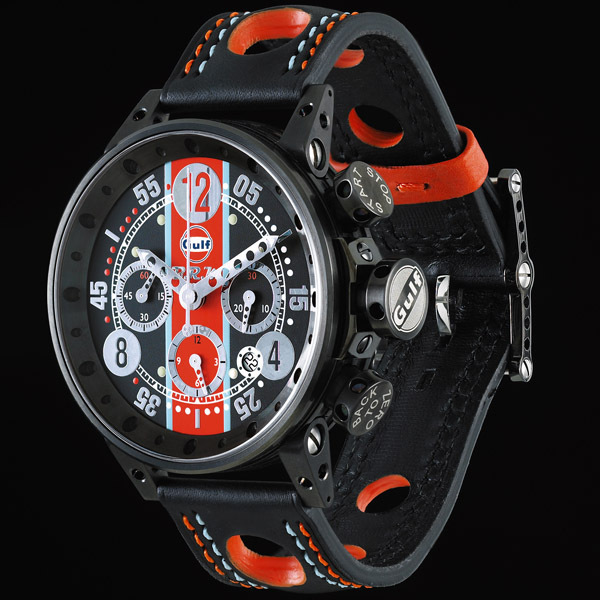 Une série de montres GULF par BRM : La montre BRM V12-44-GU-N-AG-1 Une série de montres GULF par BRM : La montre BRM V12-44-GU-N-AG-1