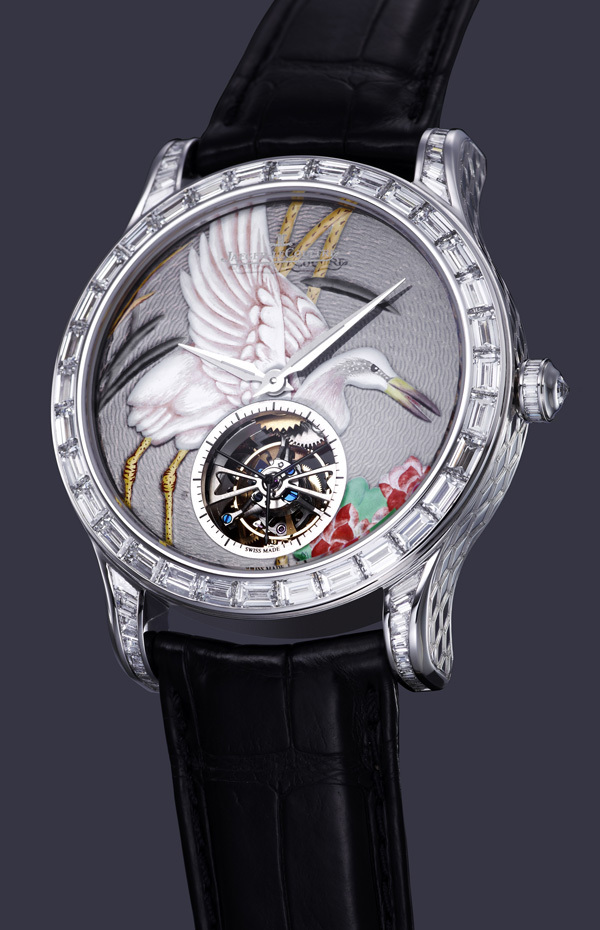 La montre Jaeger Lecoultre Master Grand Tourbillon Email Serti