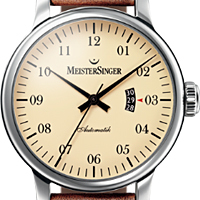 Prix du neuf et tarifs des montres Meistersinger Granmatik 52 mm Cadran Crème