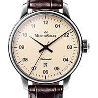 Prix du neuf et tarifs des montres Meistersinger Scrypto Mineral cadran rose