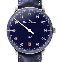 Prix du neuf et tarifs des montres Meistersinger Neo 1Z cadran bleu