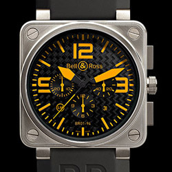 Bell and ross titanium orange sales