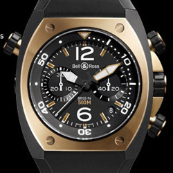 Prix du neuf Bell & Ross BR02 Chronograph Pink & Gold Carbon Finish