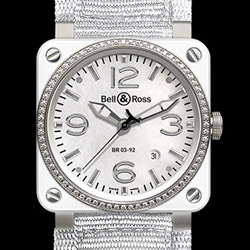 Prix du neuf Bell & Ross BR03-92 White Ceramic & Diamond Prix du neuf Bell & Ross BR03-92 White Ceramic & Diamond