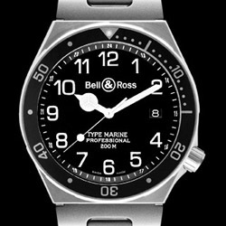 Prix du neuf Bell & Ross Type Professionel Type Marine Black