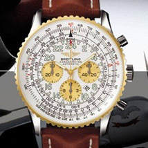 Prix du neuf Breitling Navitimer Cosmonaute 417 Acier-Or