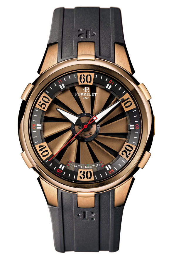 Montre Perrelet Turbine XL Gold Design choc, habit chic Montre Perrelet Turbine XL Gold Design choc, habit chic