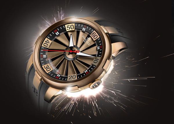 Montre Perrelet Turbine XL Gold Design choc, habit chic Montre Perrelet Turbine XL Gold Design choc, habit chic