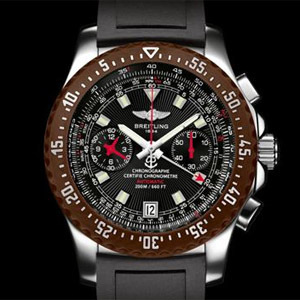 Breitling Skyracer lunette marron