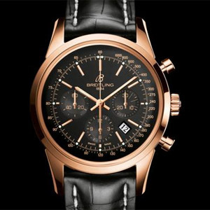 Breitling Transocean Chronograph Or rose