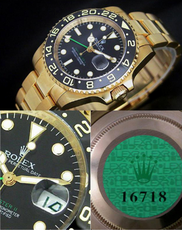 Fake Rolex GMT Master II 116718 - Contrefaçon