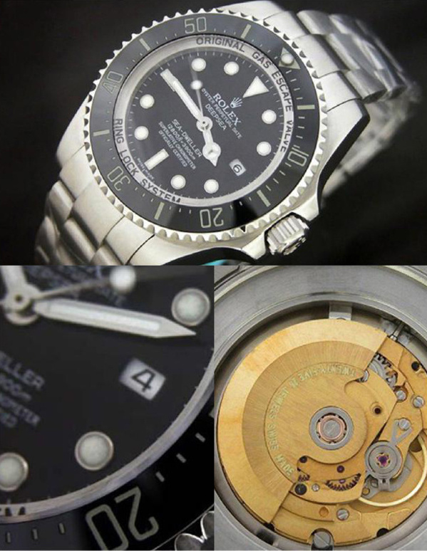 Fake Rolex Sea-Dweller 116600 - Contrefaçon