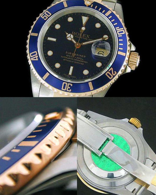 Fake Rolex Submariner 16613 - Contrefaçon