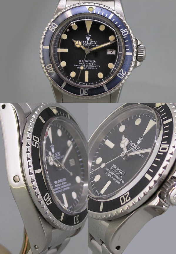 Montre originale Rolex Sea-Dweller 1665 vintage