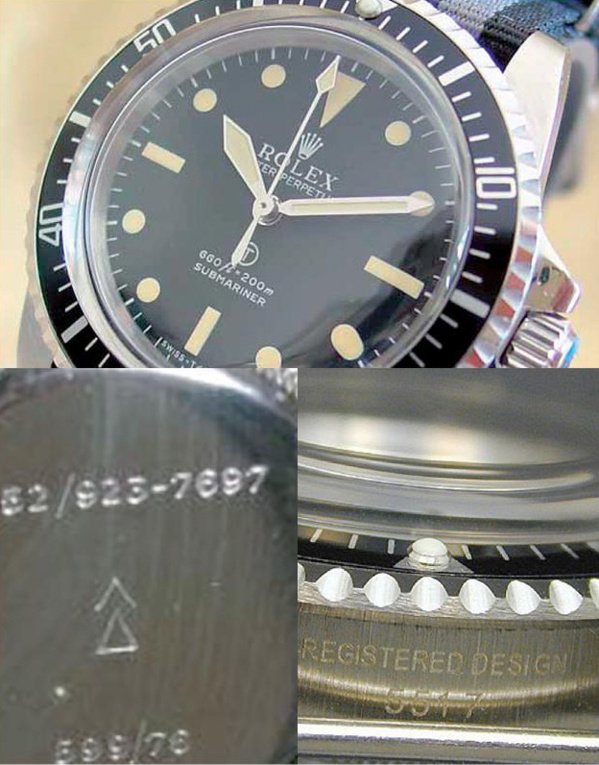 Fake Rolex Submariner 5517 - Contrefaçon