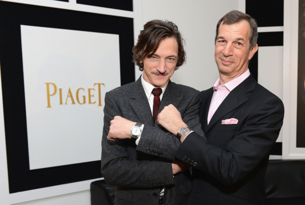 John Hawkes et Philippe Léopold Metzger (CEO Piaget)