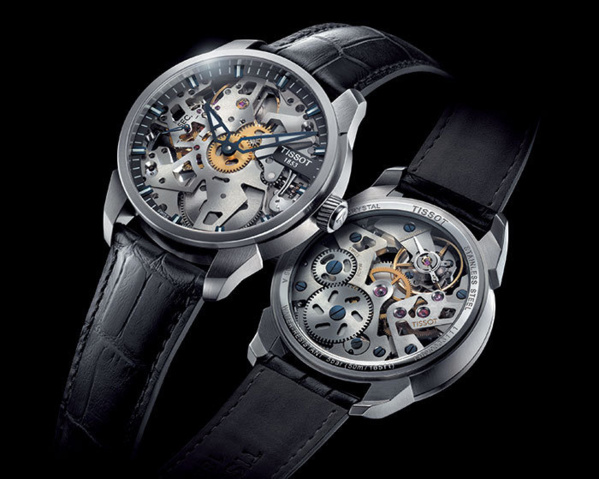 Montre Tissot-T complication squelette