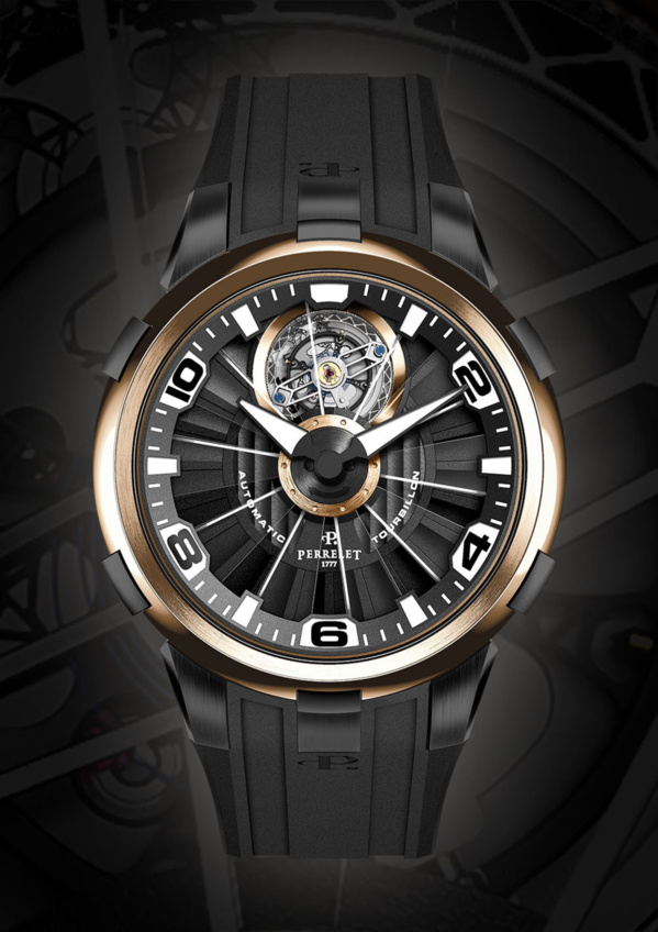 Perrelet Tourbillon DLC et or rose Perrelet Tourbillon DLC et or rose