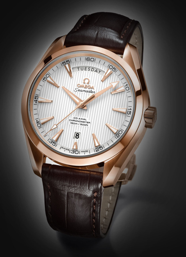 Omega Aqua Terra Jour-Date or ose