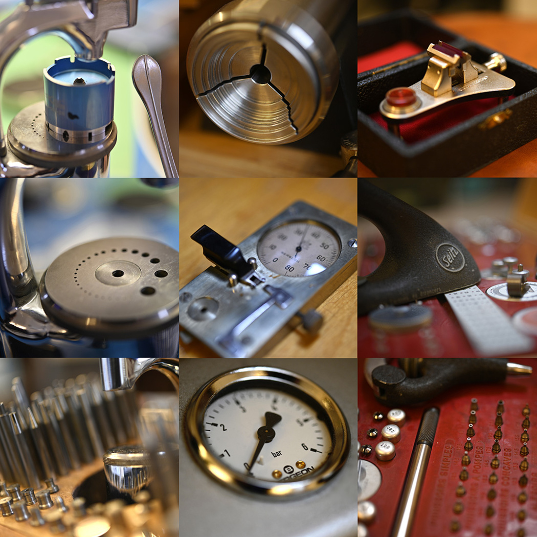 La majorité des outils utilisés pour les révisions et les restauration sont des outils originaux par les professionnels de l'époque. La majorité des outils utilisés pour les révisions et les restauration sont des outils originaux par les professionnels de l'époque.