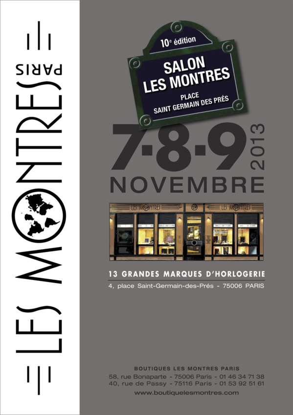 Le salon Les Montres fête ses 10 ans Le salon Les Montres fête ses 10 ans