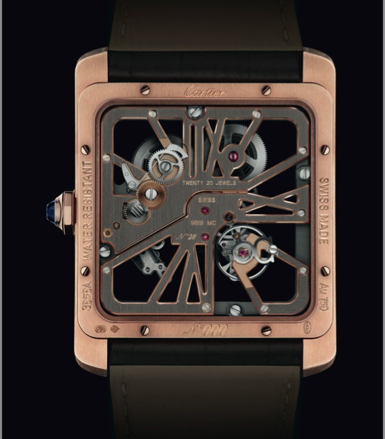 Montre Cartier Tank MC Squelette Montre Cartier Tank MC Squelette
