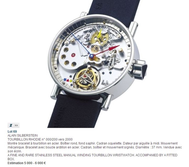 Vente judiciaire de garde-temps Alain Silberstein... Et si nous rendions hommage à cet horloger d'exception ? Vente judiciaire de garde-temps Alain Silberstein... Et si nous rendions hommage à cet horloger d'exception ?