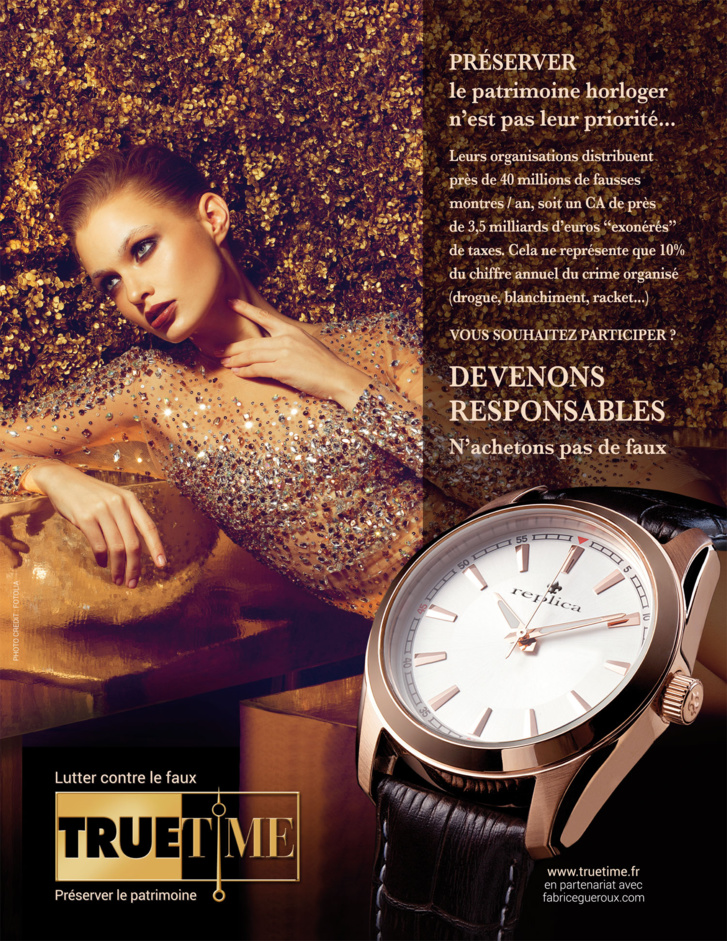 Stephan Ciejka and Fabrice Gueroux (Truetime Association), united for the new anti-counterfeit campaign release Stephan Ciejka and Fabrice Gueroux (Truetime Association), united for the new anti-counterfeit campaign release