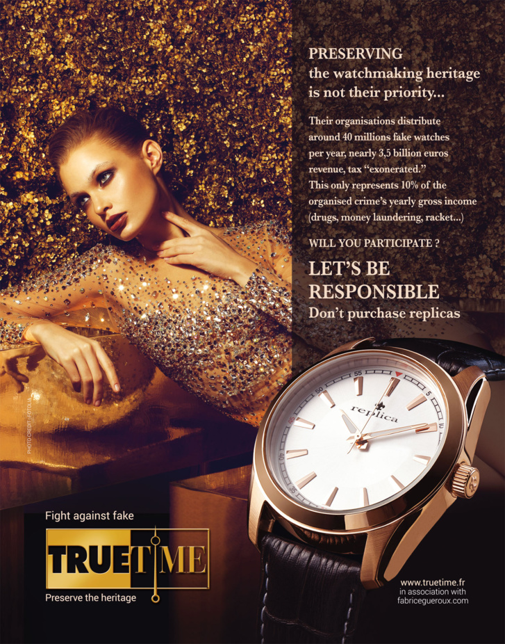 Stephan Ciejka and Fabrice Gueroux (Truetime Association), united for the new anti-counterfeit campaign release