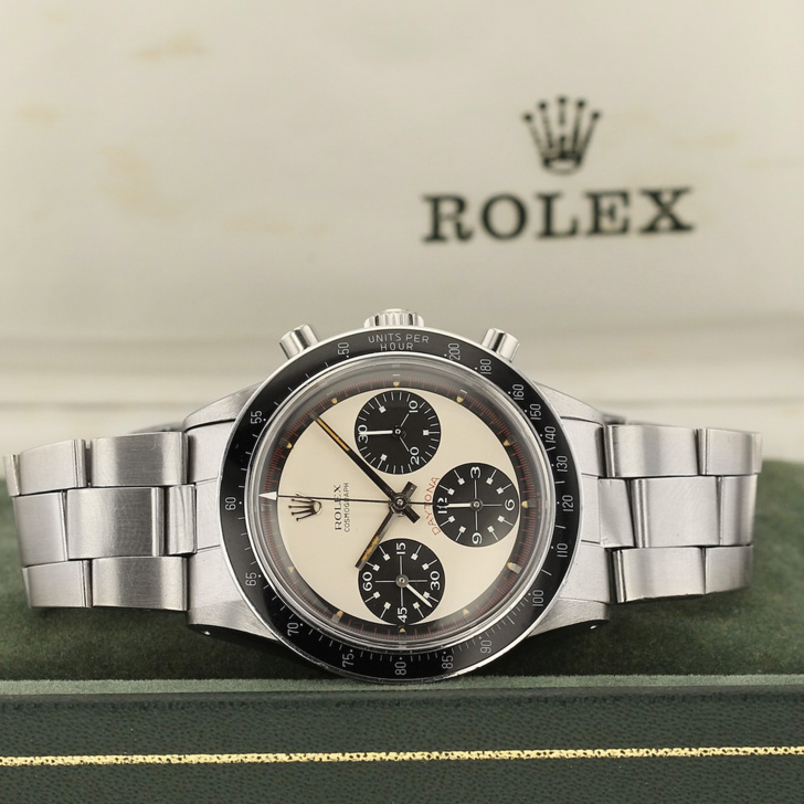 Rolex Daytona Paul Newman 6264 acier boîte Rolex vintage - occasion Rolex Daytona Paul Newman 6264 acier boîte Rolex vintage - occasion